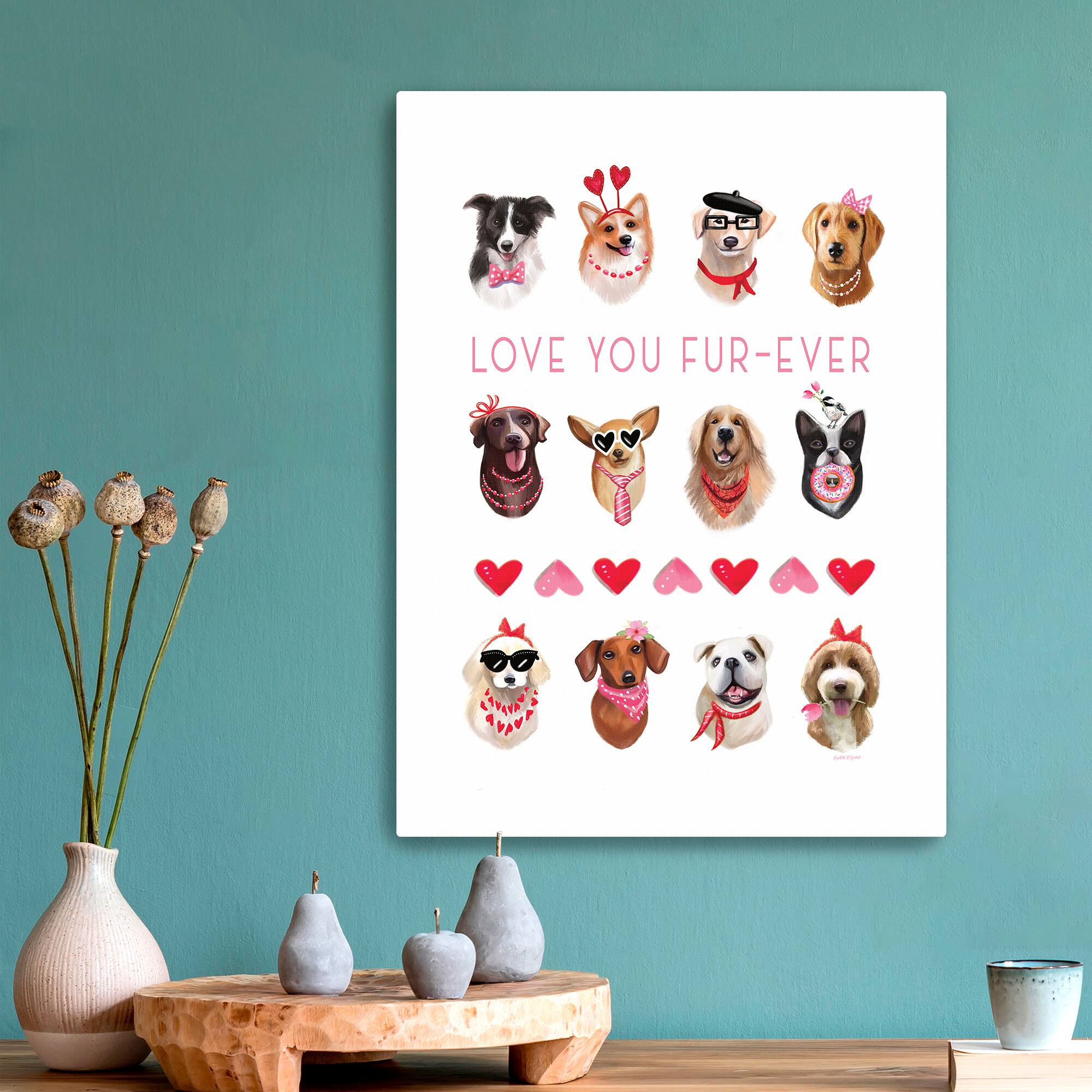 Love You Fur-ever Canvas Giclée Art